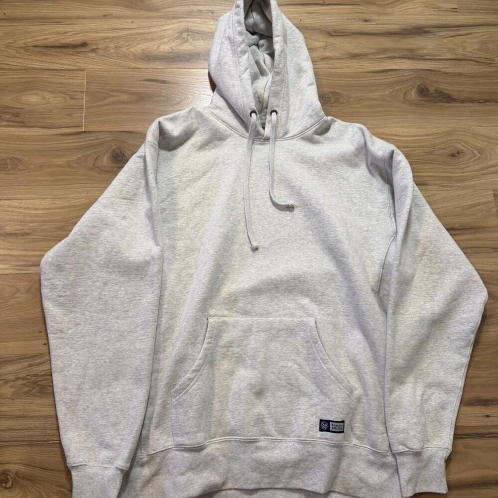 Russell Athletic Gray Hoodie blank oversized baggy boxy size XL